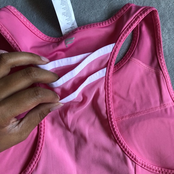 FABLETICS Trinity High Impact Sports Bra in Pink Rouge - Picture 6 of 11